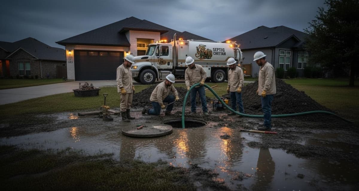 Professional Septic Tank Pumping in Central Texas