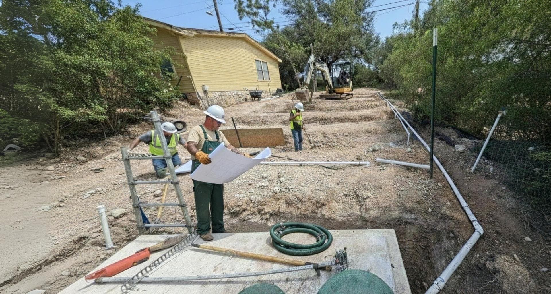 Septic system repair and maintenance